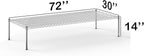 Regal Altair 30''W x 72''L x 14''H Chrome Plated Wire Dunnage Rack | Off The Floor Storage