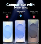 MAGIC JOHN 2 Pack for Samsung Galaxy S25+ Plus 6.7inch Privacy Tempered Glass Screen Protector, Bubble Free, Easy Installation, Auto Dust-Elimination