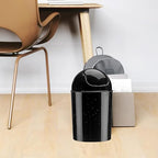 Umbra 1.25 Gallon Mini Waste Can with Removable Swing-Top Lid - Small Garbage Bin for Kitchen, Bathroom, Bedroom, Office - Compact Trash Can Fit Under Tables & Counters - Galaxy Black