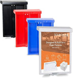 SOURCE ONE Outdoor Real Estate Style Brochure Holder Color Variety White, Black, Red, Pink & Blue Available