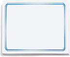 PaperDirect Foil Elegance Specialty Certificates, 50 Sheets of 38lb White Paper, 8½" x 11", Double Blue Foil Border, Perfect for Awards, Students, Employees, Volunteers, Course Completion, Diplomas