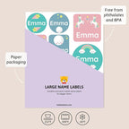 Large Name Labels for Kids (33) - Custom Stickers for Daycare and School Supplies - Durable, Waterproof Stickers for Water Bottles, Lunch Boxes, and More with Unique Designs - Unicorn