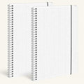 BESARME 80 Sheets Graph Paper Spiral Notebook 8.5" × 11", 2PCS Graph Paper Notebook College Ruled Spiral Notebooks for School Office