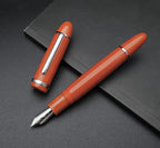 JINHAO X159 Fountain Pen (EF Nib 0.38mm, Orange Red with Silvery Clip)