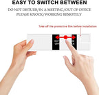 Office Door Sign,Privacy Sliding Message Sign,Do Not Disturb/Please Knock/Out of Office/in a Meeting/Working Remotely Indicator, That Lets Others Know Whether You're Available Or Not For Business-Acrylic,10 X 3 inches