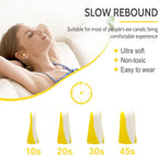 LYSIAN Ultra Soft Foam Earplugs Sleep 5 Pairs, 38dB Noise Reduction Ear Plugs for Sleeping, Snoring,Travel and Gun Shooting Range (Yellow/White)