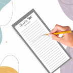 Utron 2 Pack Magnetic Notepads for Refrigerator, 100 Pages/Book Grocery List Magnet Pad for Fridge, Design Magnetic Grocery List Pad for Fridge, Grocery List Notepad, to-Do Memos, List(8 x 20.3cm)