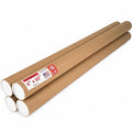 Paclord 4" x 60" Heavy-Duty Reinforced Cardboard Mailing Tube, Pack of 4 Tubes with 8 Caps – Secure USPS Approved – Great for Shipping and Storing of Prints, Artwork, Posters or Documents