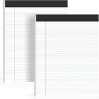 AILZFEI 2 Pack of Legal Pads 8.5 x 11 College Ruled Writing Pads 8.5" x 11.75" Notepad 30 Sheets per Note Pads Notebook Study Back 8x11 Pads of Paper