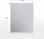 LUXPaper 8.5" x 11" Paper | Letter Size | Silver Metallic | 80lb. Text | 50 Qty