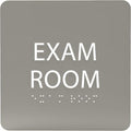 ADA CENTRAL SIGNS - 6" X6" Exam Room Sign - ADA Compliant Tactile Graphics Grade 2 Braille Text Acrylic Wall Signs - Educational Institution Directional Assistance Test Center Door Sign for Schools