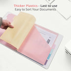 Bundle 10 Packs 6-Tab Letter Size Dividers for 3 Ring Binder, 60 Counts Wheat Straw Binder Dividers with One Pocket, 6 Pastel Colors, Perfect for School, Office Supplies (10)