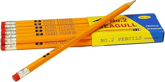 Seagull 288 PCS Pre-sharpened Pencils with Erasers, Bulk Graphite Pencils for Back to School Teacher Supplies, NO.2 Number 2 HB Pencils for Writing Drawing Sketching