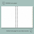 POPRUN Monthly Planner 2025-2026 Spiral Hardcover (6.25'' x 8.5''), 18 Months Calendar (Jul.2025 - Dec.2026) - 2 Pages per Month with Dotted Note Pages, Sunday Start, Laminated Tab - Haze Blue