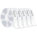 Ohayooz® Extra Strong Double Sided Tape Heavy Duty Removable 50FT, Clear Sticky Adhesive Nano Tape Tough Washable Waterproof Mounting Tape for Hanging Picture, Poster, Carpet, Photo Deco, Pack of 5