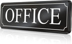 MolnijaPro - The Office Door Sign for Your Home and Business with Bigger Letters - Bright Acrylic Self-Adhesive Sign 9×3 in with Double Sided 3M Tape - Quick and Easy Installation Without Any Tools