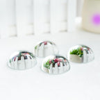 QFkris 4Pcs 1.9inch Crystal Dome Magnifying Paperweight, Clear Distortion-Free Optics Convex Lens Set for Physics Classroom Home Decor Graduation Gifts