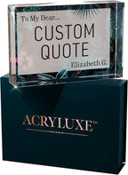 Custom Acrylic Sign Personalized, Custom Desk Name Plate, 18 Styles, (4"x6"), With Gift Box, USA Made by Acryluxe. (Bouquet)