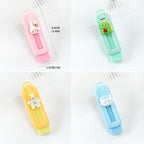 BetterJonny Sliding Retractable Eraser, 4 Color Push Pull Erasers and 8 Refills, Animal Erasers for Pencils Drawing(A)