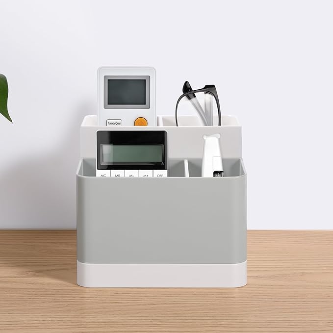 Poeland Desktop Storage Organizer Pencil Card Holder Box Container for Desk, Office Supplies, Vanity Table