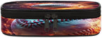 Pardick Pencil Case，Baseball Fire Big Capacity Pencil Pouch Coin Pouch Stationery Organizer For Teen School
