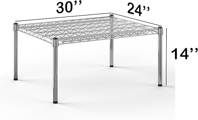 Regal Altair 24''W x 30''L x 14''H Chrome Plated Wire Dunnage Rack | Off The Floor Storage
