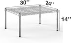 Regal Altair 24''W x 30''L x 14''H Chrome Plated Wire Dunnage Rack | Off The Floor Storage