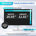 Mao Yeye 24 Inch Privacy Screen for 16:9 Widescreen Monitor, Eye Protection Anti Glare Blue Light Computer Monitor Privacy Filter