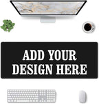 OHORTEB Custom Mouse Pad with Photo, Personalized Image Text Laptop Desk Mat, Customized Non-Slip Waterproof Desk Writing Pad for Office Home (Custom, 12in x 31.5in)