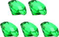 PATIKIL 5 Pcs Diamond Crystal Paperweight, 30mm / 1.18 Inch Crystal Paperweight Paper Weight for Home Office Desktop Table Decor Wedding Party Jewelry Ornaments, Green