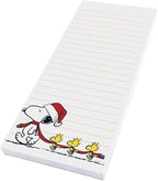 Graphique Snoopy Scarf Train Magnetic Notepad | 100 Tear-Away Sheets | Grocery, Shopping, To-Do List | Writing Pad for Fridge, Kitchen, Office | Lined Paper | Great Gift | 4” x 9.25”