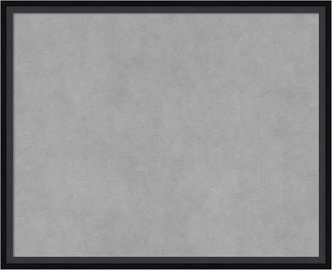 Amanti Art Black Framed Magnetic Board 17x21 Small Vision Board for use with Magnets, 100% Metal Sheet to Display Items as Office Decor or for Home Organization in mudroom, Kitchen or Kids Room