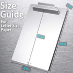 ROCOFF Metal Clipboard with Storage - Letter Size Aluminum Clipboards, Heavy Duty Storage Clipboard - Great for Office, Jobsite or Classroom, Single Compartment