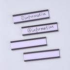 Eeoyu Magnetic Label Holders with Magnets Magnetic Data Card Holders with Clear Plastic Protectors for Metal Shelf, Whiteboard, Set of 30 (0.5 x 3 Inch)