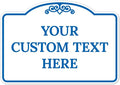 Custom Decorative Sign, Personalized Metal Sign for Business, Driveway, Home, Airbnb, Office Door Plaque, Blue Light Sign, 7x10 Inches, ACM, Fade Resistant, Made in USA by Sigo Signs