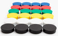 Bullseye Office 24 Round Assorted Color Fridge Magnets, Button Shaped, Small Colorful Magnetic Discs for Kitchen, Cabinet or Classroom, Perfect Whiteboard Supplies for Teachers (Assorted Color)