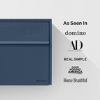 Wall Mount Mailbox - Small, Anti-Theft Locking Mailbox, Weatherproof Mailboxes for Outside The House, 13.5" H x 15" L x 5.5" D (Navy)