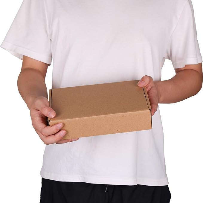 PHAREGE 9x6x2 Inch Shipping Boxes 15 Pack Brown, Tab Lock Tuck Top Mailer Boxes for Packaging Small Business, Cardboard Gift Boxes for Wrapping Mailing Present