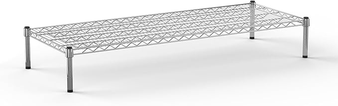 Regal Altair 21''W x 54''L x 8''H Chrome Plated Wire Dunnage Rack | Off The Floor Storage