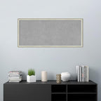 Amanti Art Silver Framed Magnetic Board 22x50 Oversize Vision Board for use with Magnets, 100% Metal Sheet to Display Items as Office Decor or for Home Organization in mudroom, Kitchen or Kids Room