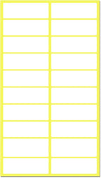 500 Pack, 1.5" x 0.5" - File Folder Labels Stickers, Matte White