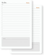 Notsu To Do List Notepad 2pk | Premium Thick Paper 120g | Daily Desk To Do List Pad | 50 Sheets, 5.5” x 8.5”