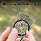 BOSOIRSOU 12pcs Orienteering Compass Set - Waterproof, Map Compass for Hiking, Backpacking, Camping, Kids, Travelling
