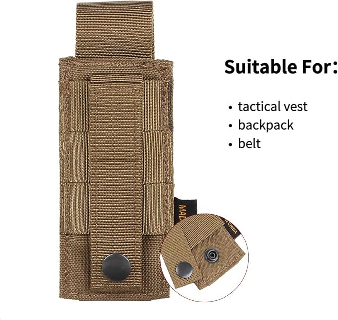 EXCELLENT ELITE SPANKER Molle Single/Double Pistol Mag Pouch Tactical Magazine Pouch Tool Organizer Holder