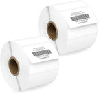 HOUSELABELS 2.25" x 1.25" Address Labels on 1" Core in Polypropylene Compatible with Zebra and Rollo Printers, 2 Rolls / 1,000 Labels per Roll