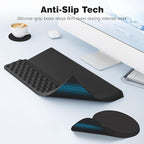 Ospelelf Ergonomic Mouse Pad and Keyboard Stand Wrist Rest Set, Memory Foam Comfort, Pain Relief for Typing, Office Desk Accessories, Black