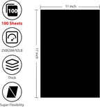 OcePor 100 Sheets Black Cardstock 11” x 17”, 92lb/250gsm Card Stock, Thick Card Stock Paper, Heavy Cardstock Paper for Printer, Resume, Scrapbooks, Art, Crafts, Business Cards