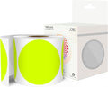 3 Inch Round Color Coding Labels (500 per Roll) - Colored Dot Stickers Round Labels for Inventory, Warehouse, Office Organizing - Fluorescent Yellow Circle Stickers