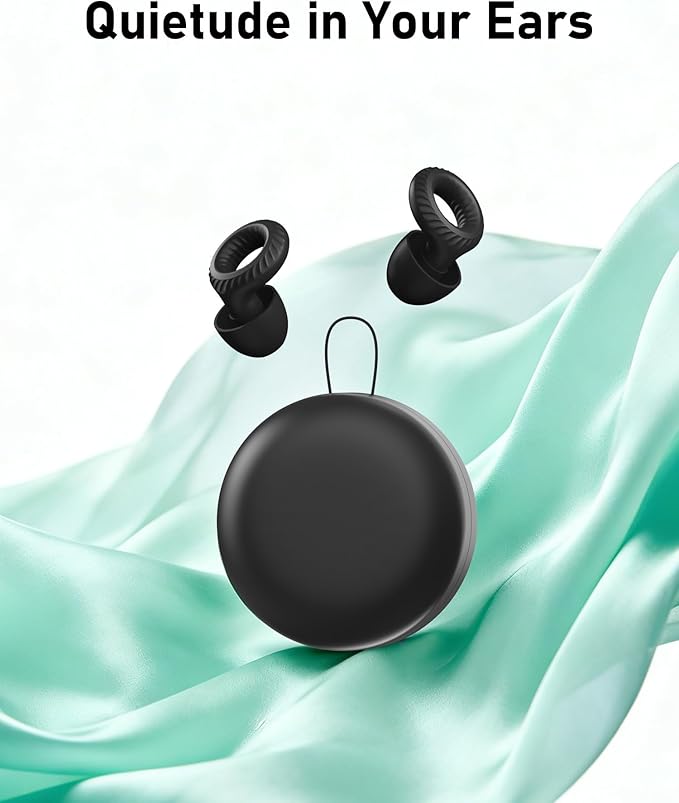 Clicar Ear Plugs for Sleeping,30dB Noise Cancelling Earbuds,Concert Ear Plugs for Swimming,Snoring,Sider Sleepers Airplane,Silicone Ear Plugs for Noise Reduction,Side Sleepers Invisible Earbuds