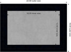 Amanti Art Black Framed Magnetic Board 16x22 Small Vision Board for use with Magnets, 100% Metal Sheet to Display Items as Office Decor or for Home Organization in mudroom, Kitchen or Kids Room
